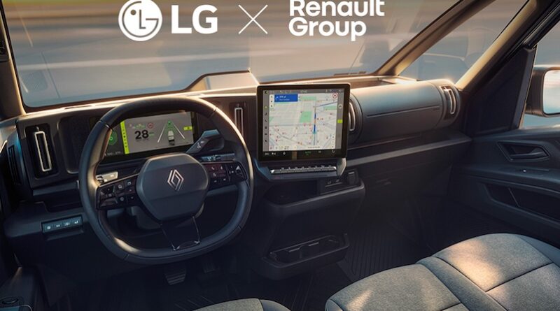 Η LG θα προμηθεύσει λύση ψηφιακού cockpit για το πρώτο εμπορικό SDV της Renault